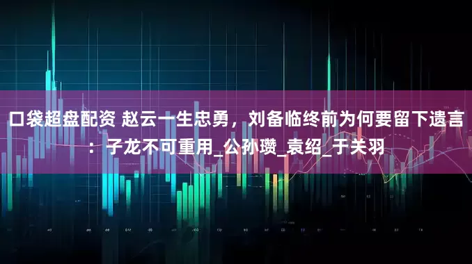 口袋超盘配资 赵云一生忠勇，刘备临终前为何要留下遗言：子龙不可重用_公孙瓒_袁绍_于关羽